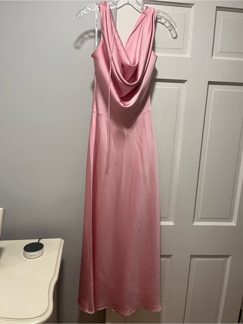 Birdy Grey Pink Cowl-Neck Maxi Dress